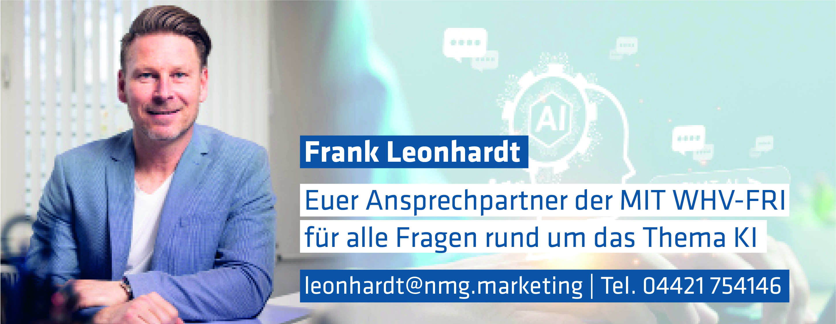 Frank Leonhardt - Ansprechpartner rund um Thema KI